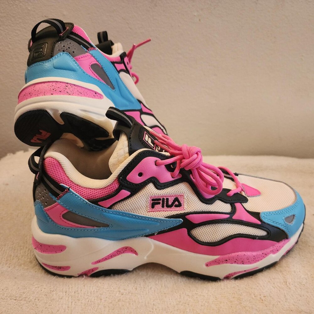 Fila Heritage Ray Tracer Apex ivory/pink/blue Sneakers US 10
